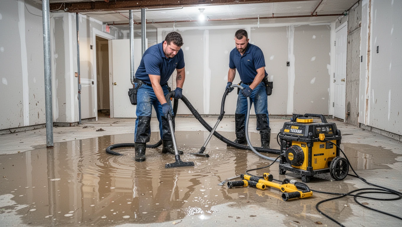 Flooded Basement Cleanup